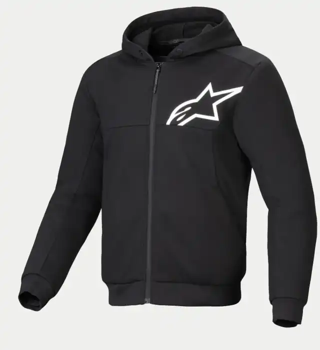 Alpinestars Chrome V2 Dame MC-Hoodie Svart/Hvit 