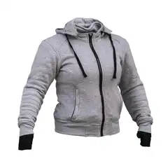 Bullfighter Slasher Dame MC-Hoodie Grå