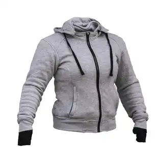 Bullfighter Slasher Dame MC-Hoodie Grå