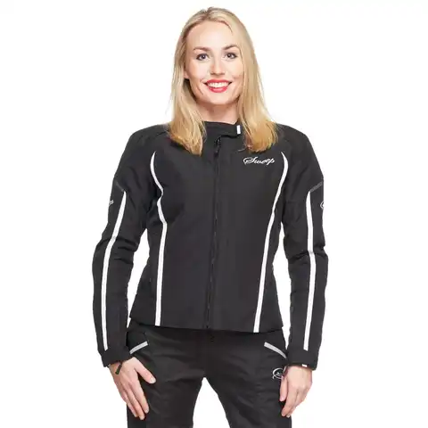 Sweep Milanese Dame MC-Jakke Svart/Hvit