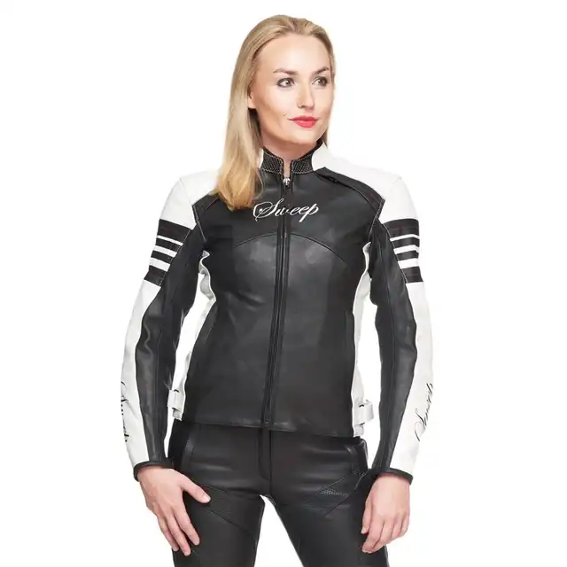 Sweep Pinky Dame Skinnjakke Svart/Hvit 