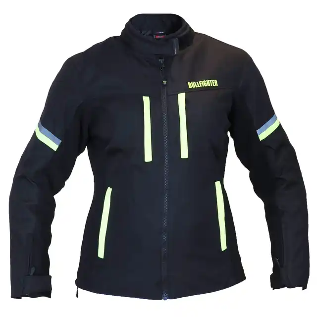 Bullfighter Trixy Dame MC-Jakke Svart/Gul 