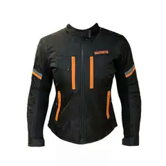 Bullfighter Trixy Dame MC-Jakke Svart/Oransje