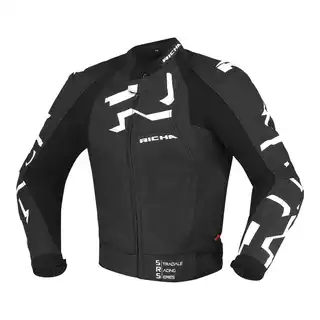Richa Stradale Skinnjakke Svart/Hvit