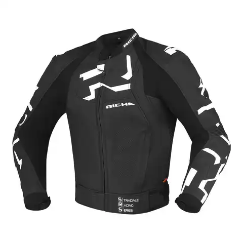 Richa Stradale Skinnjakke Svart/Hvit