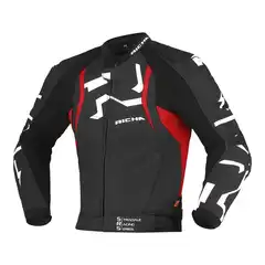 Richa Stradale Skinnjakke Svart/Rød