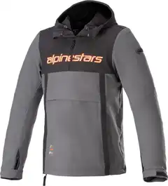 Alpinestars Hoodie Sherpa Svart/Grå/Rød