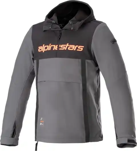 Alpinestars Hoodie Sherpa Svart/Grå/Rød