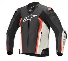 Alpinestars Skinnjakke Missile v2 Svart/Hvit/Rød