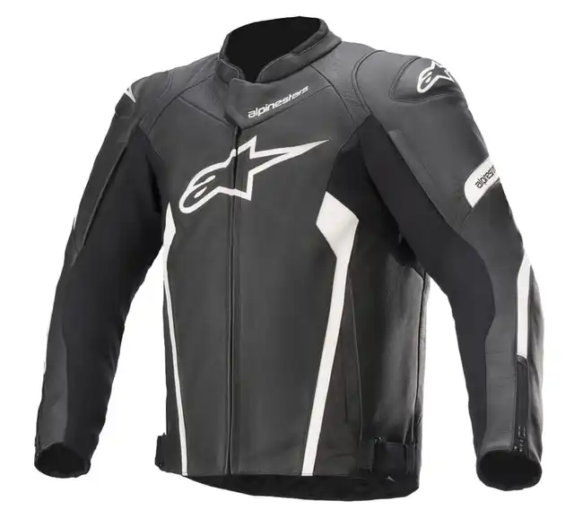 Alpinestars Skinnjakke Faster V2 Svart/Hvit 