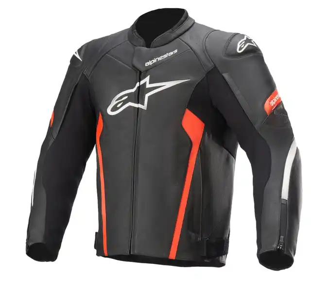 Alpinestars Skinnjakke Faster V2 Svart/Rød 