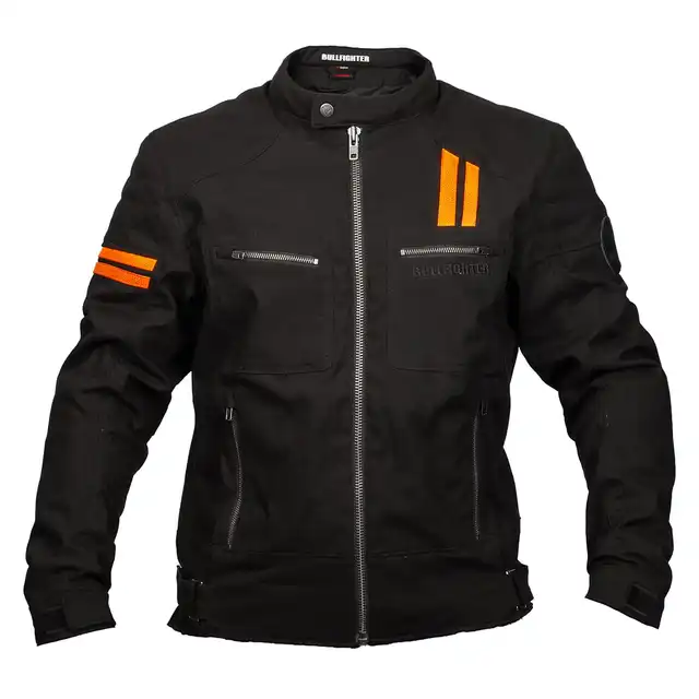 Bullfighter Hero II MC-Jakke Svart/Oransje 