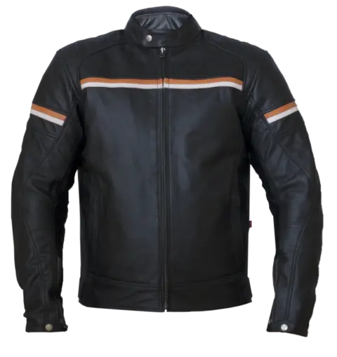 Bullfighter Tommy Skinnjakke Sva/Hvit/Ora 