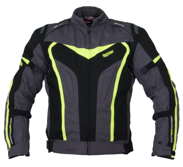 Bullfighter Solo D MC-Jakke Grå/Gul 