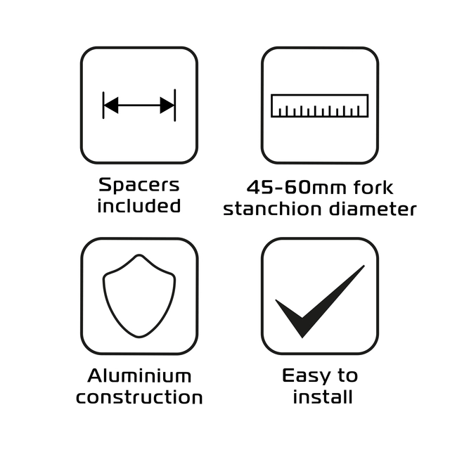 Oxford ForkMount-CNCForkLightingAdaptors Fork Mount - CNC Fork Lighting Adaptors 