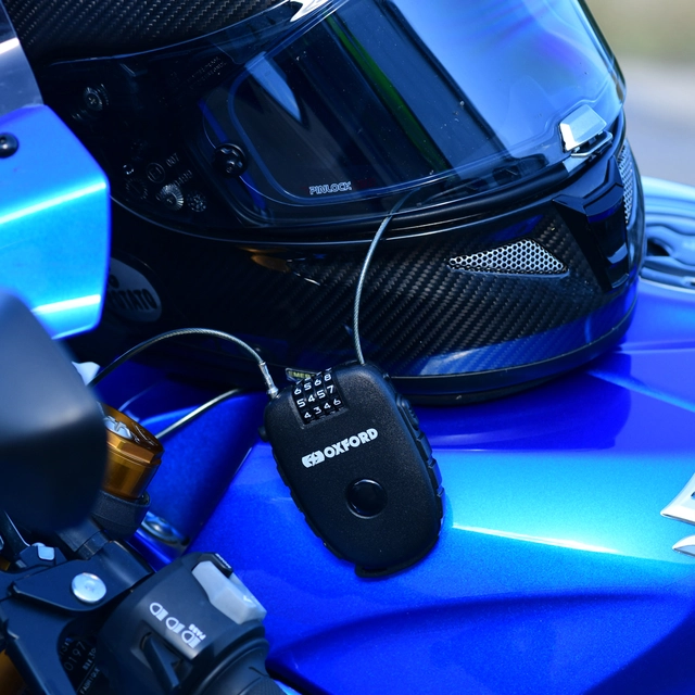 Oxford Retractable Comb.  Lock 75cm Retractable Comb. Cable Lock 75cm Black 