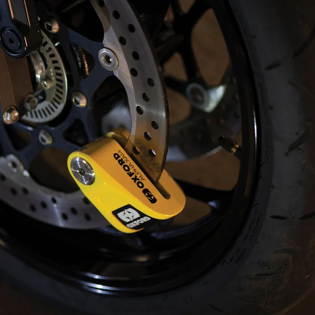 Oxford Alpha XA14 Alarm  Black/Black Alpha XA14 Alarm Disc Lock Black/Black 