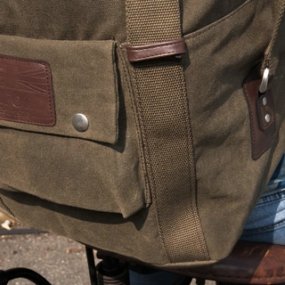Oxford Heritage Backpack Khaki 30L Vintage Ryggsekk fra Oxford