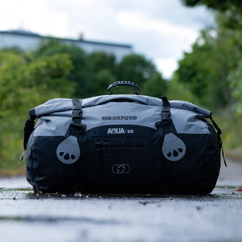 Oxford AQUA T-50 ROLL BAG - AQUA T-50 ROLL BAG - BLACK/GREY/FLUO