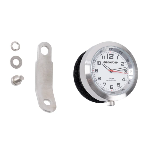 Oxford AnaClock-SilverCase&amp;WhiteFace AnaClock - Silver Case &amp; White Face