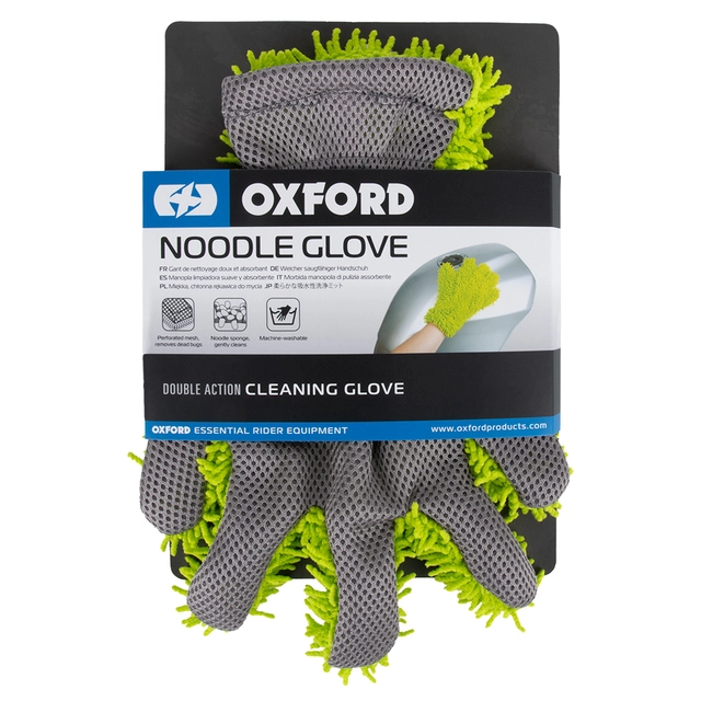 Oxford MicrofibreNoodleWashGloveGreen Microfibre Noodle Wash Glove Green 