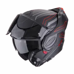Scorpion EXO-TECH EVO Svart Matt/Rød CONQUER Svart Matt/Rød