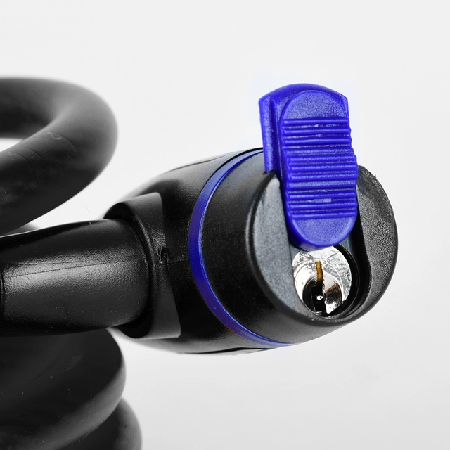 Oxford Cable Lock  1,8m x 12mm Smoke Selvopprullende stålkabellås 