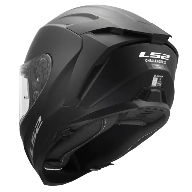 LS2 MC-Hjelm FF817 Challenger II Matt Svart 