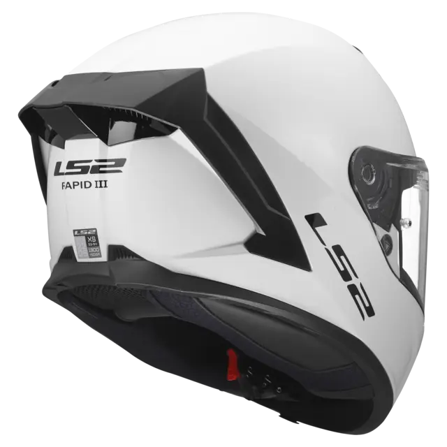 LS2 MC-Hjelm FF820 Rapid III Gloss Hvit 2XL 