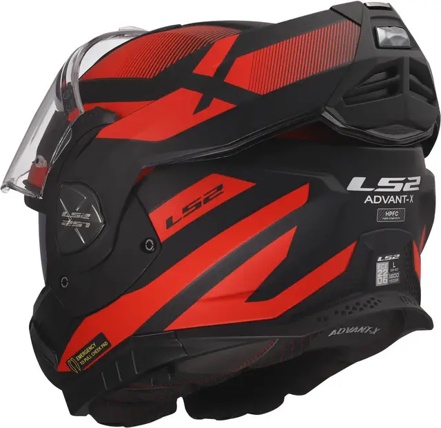 LS2 ÅpningsHjelm FF901 Advant X Nova Matt Svart/Rød 
