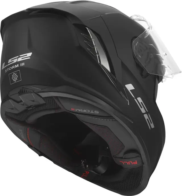 LS2 MC-Hjelm FF818 Storm III Matt Svart 