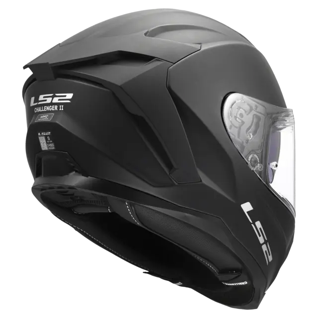 LS2 MC-Hjelm FF817 Challenger II Matt Svart 