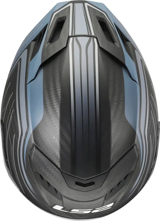 LS2 MC-Hjelm FF807 Dragon Subic Blå/Petrol 