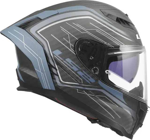 LS2 MC-Hjelm FF807 Dragon Subic Blå/Petrol 