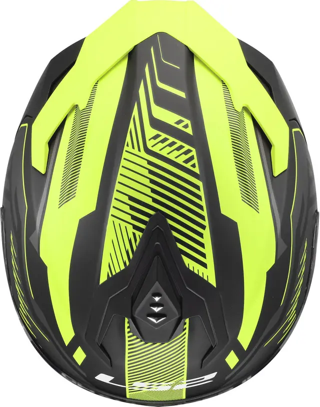 LS2 MC-Hjelm FF817 Challenger II Dravix Grå/ Gul 