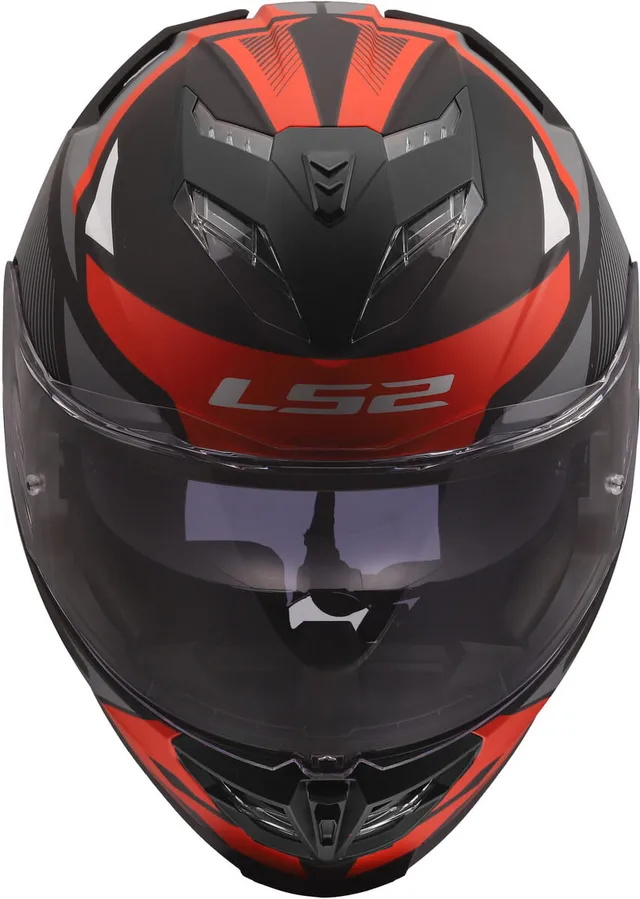 LS2 MC-Hjelm FF818 Storm III Komai Svart Rød 