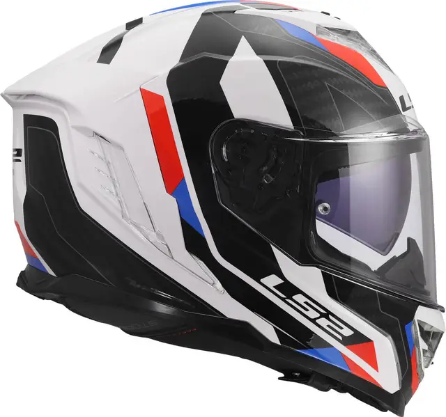 LS2 MC-Hjelm FF818 Storm III Sporty Hvit Blå Rød 