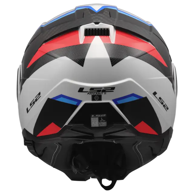 LS2 ÅpningsHjelm FF910 Advant II Triple Hvit/Blå/Rød 