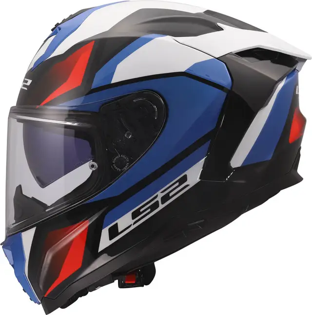 LS2 MC-Hjelm FF817 Challenger II viper Hvit Blå Rød 
