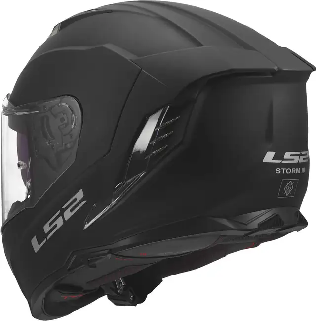 LS2 MC-Hjelm FF818 Storm III Matt Svart 