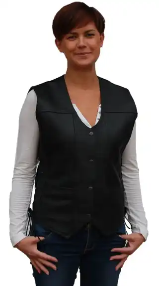 SKINNVEST TINA Skinnvest til dame med tykt skinn