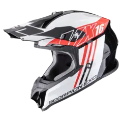 Scorpion VX-16 EVO AIR Svart/Rød LIGNES Svart/Rød