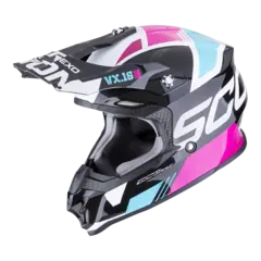 Scorpion VX-16 EVO Svart/Blå/Rosa ANALOG Svart/Blå/Rosa