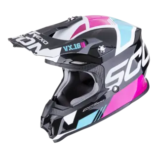 Scorpion VX-16 EVO Svart/Blå/Rosa ANALOG Svart/Blå/Rosa