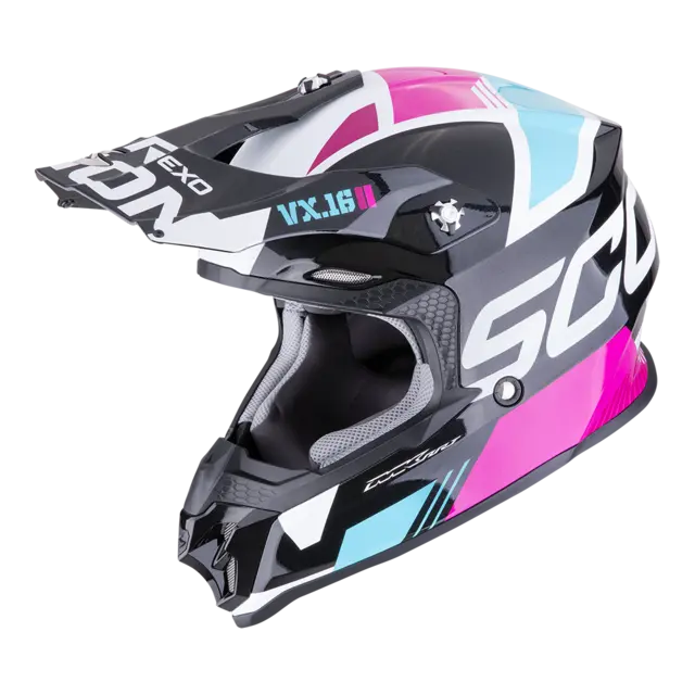 Scorpion VX-16 EVO Svart/Blå/Rosa ANALOG Svart/Blå/Rosa 