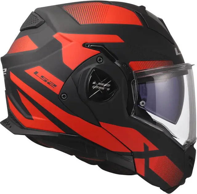 LS2 ÅpningsHjelm FF901 Advant X Nova Matt Svart/Rød 
