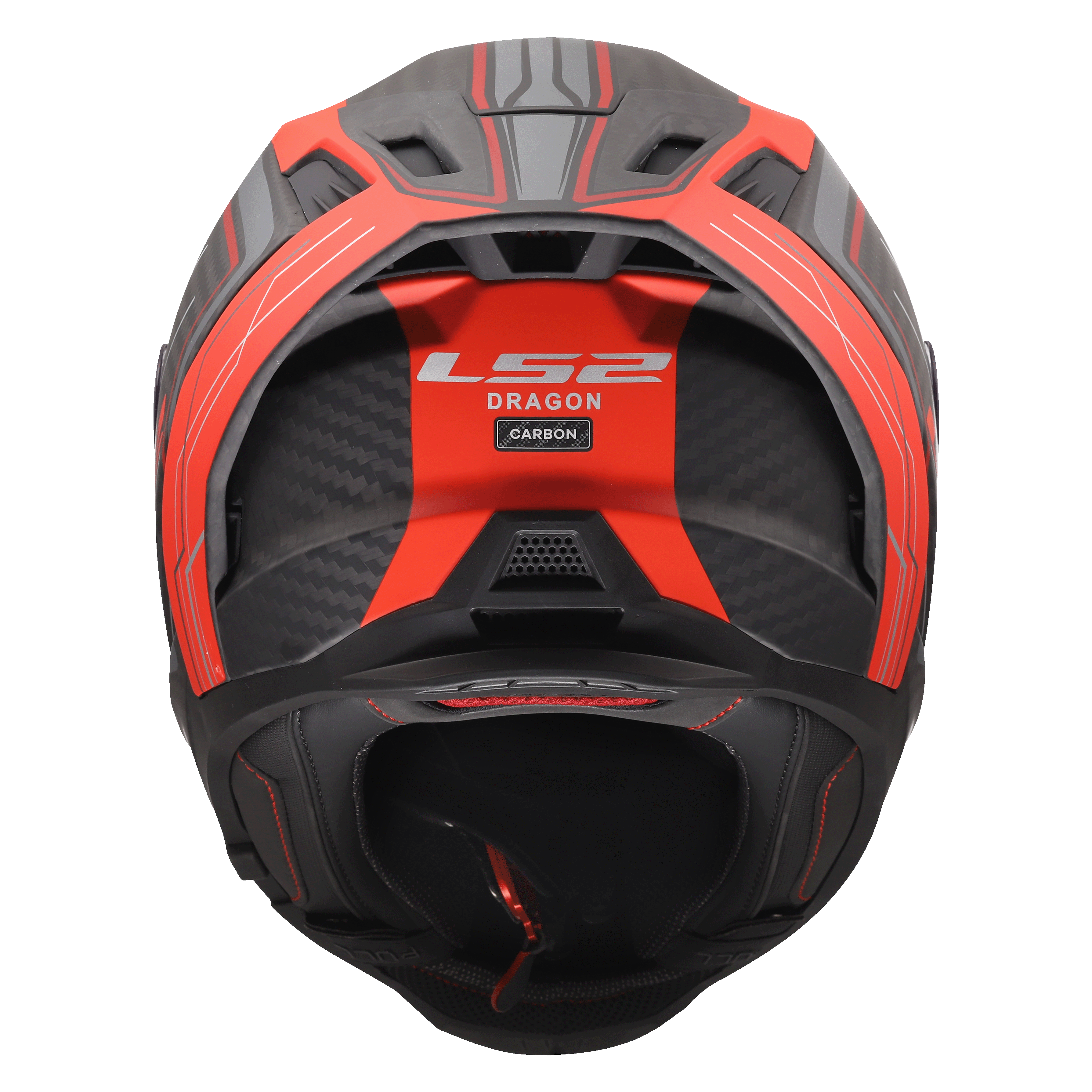 LS2 MC-Hjelm FF807 Dragon Subic Svart/Rød M 