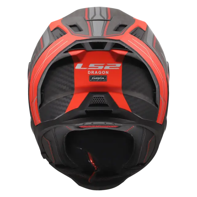 LS2 MC-Hjelm FF807 Dragon Subic Svart/Rød S 