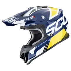 Scorpion VX-16 EVO Hvit/Blå/Gul ANALOG Hvit/Blå/Gul