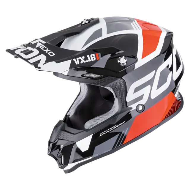 Scorpion VX-16 EVO Svart/Rød ANALOG Svart/Rød 